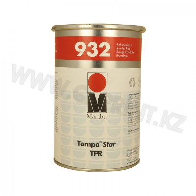 TPR932 Тампонная краска для печати по полистеролу ABS- и SAN-пластикам, поликарбанату, акриловому стеклу, жесткому ПВХ и лакированным поверхностям TPR932  алый