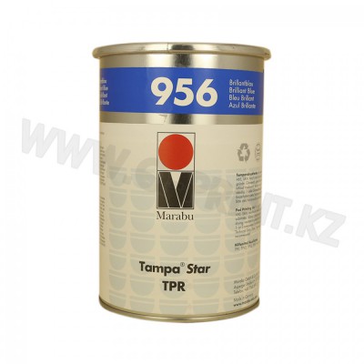 TPR956 Тампонная краска для печати по полистеролу ABS- и SAN-пластикам, поликарбанату, акриловому стеклу, жесткому ПВХ и лакированным поверхностям TPR956  ярко-синий