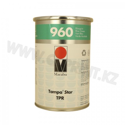 TPR960 Тампонная краска для печати по полистеролу ABS- и SAN-пластикам, поликарбанату, акриловому стеклу, жесткому ПВХ и лакированным поверхностям TPR960  сине-зеленый