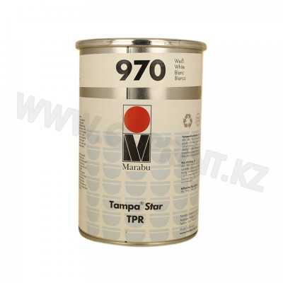 TPR970 Тампонная краска для печати по полистеролу ABS- и SAN-пластикам, поликарбанату, акриловому стеклу, жесткому ПВХ и лакированным поверхностям TPR970  белый