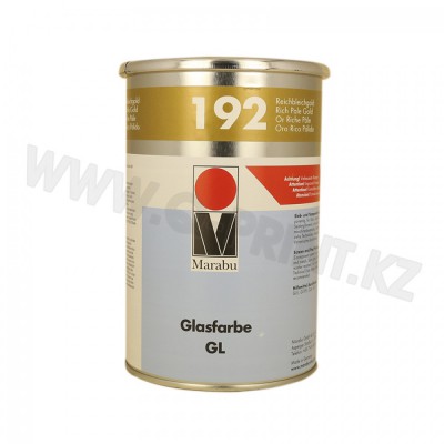 GL192 Краска для тампонной печати по стеклу, керамике, металлам, алюминию, хромированным деталям, лакированным поверхностям и дуропластам GL192  насыщенное бледное золото