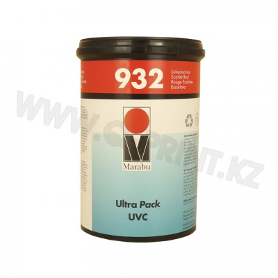 UVC  932 УФ-отверждаемая трафаретная краска для предварительно обработанного полиэтилена и полипропилена, полиэстера PET и PETG, жесткого ПВХ, поликорбаната (PC) и полистерола (PS)  UVC  932 алый
