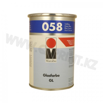 GL58 Краска для тампонной печати по стеклу, керамике, металлам, алюминию, хромированным деталям, лакированным поверхностям и дуропластам GL58  темно-синий