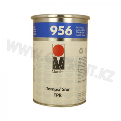 Краска для тампонной печати на предварительно обработанных полиэтиле и полипропилене, металлах и лакированных поверхностях  TPU 956  (ярко-синий)